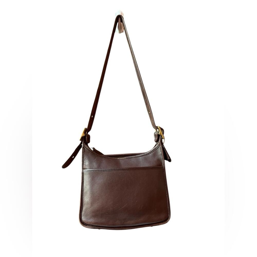 Vintage Coach Legacy Zip B9D-9966 Womens Brown Leather Crossbody Shoulder Bag